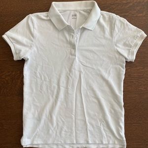 Uniqlo Women’s White Button Polo Shirt
